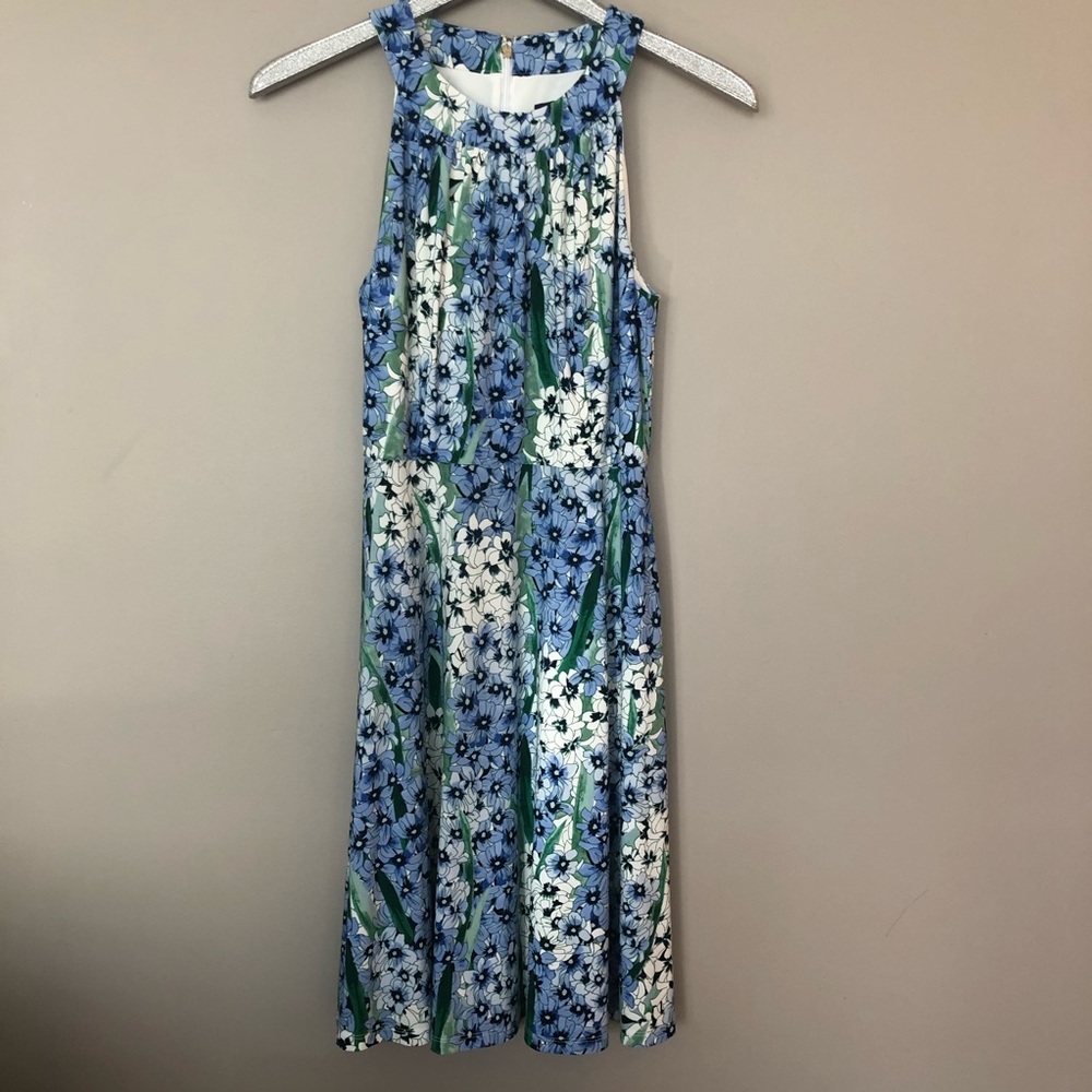 Tommy Hilfiger Blue Green White Floral Dress